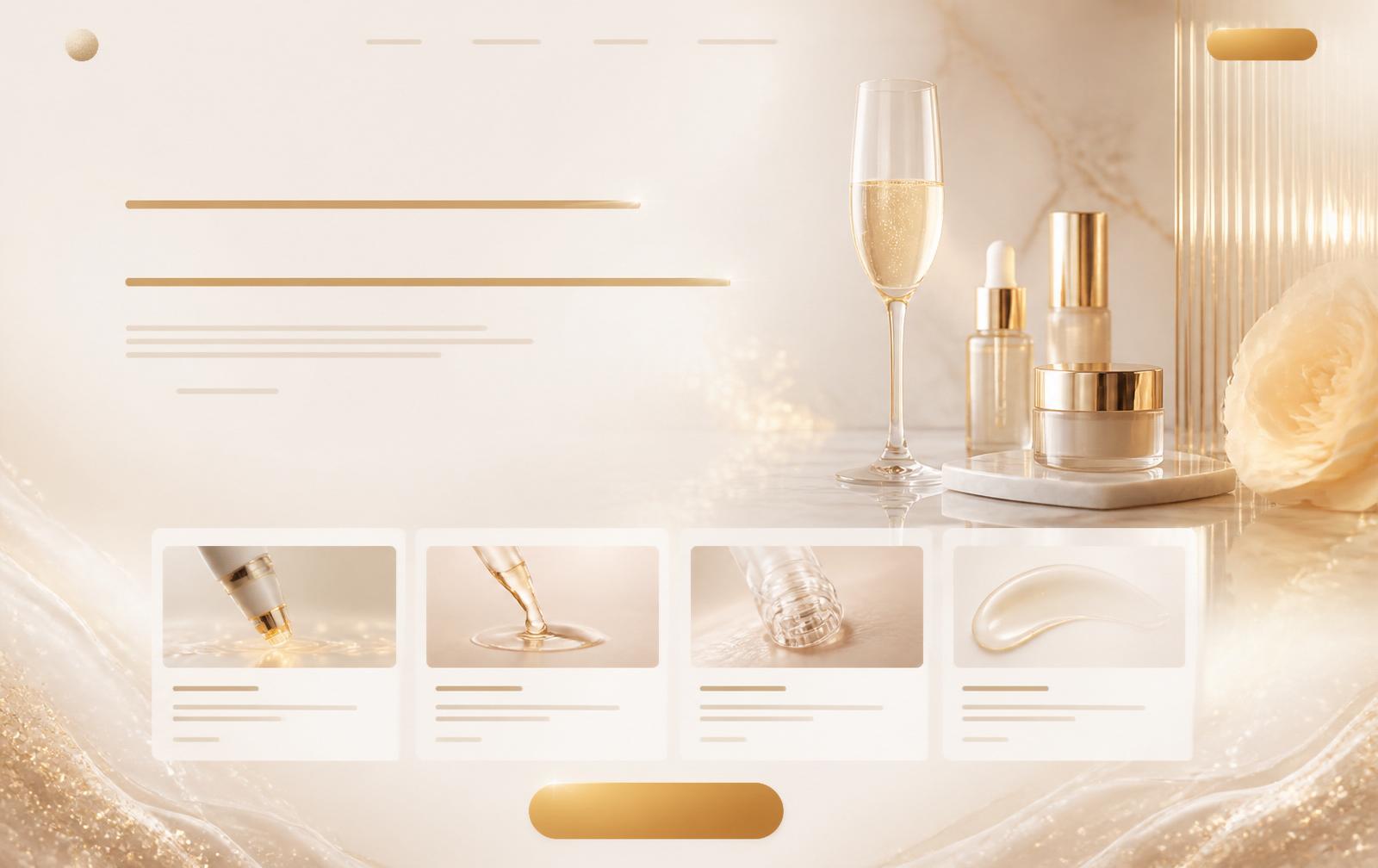 Beluxe med spa website homepage preview